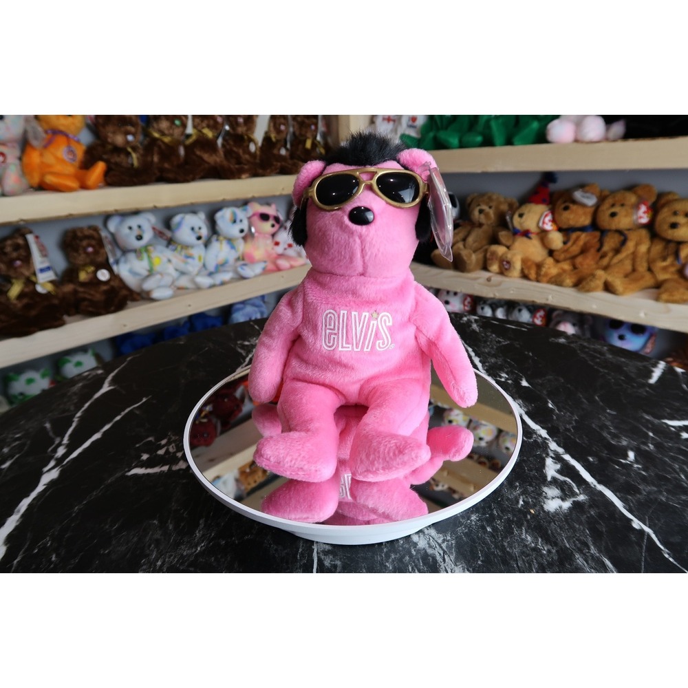 TY Beanie Baby - Bearning Love (Elvis Presley) | MWMT | Vintage | Rare